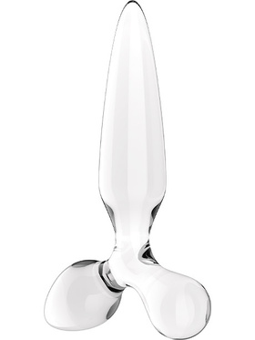 Satisfyer: Triple Crystal 2, Glass Dildo, transparent