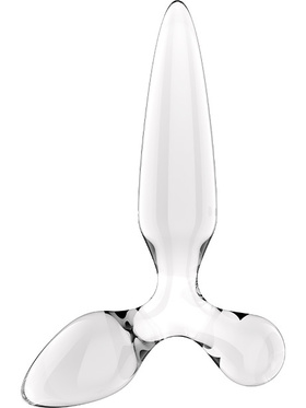 Satisfyer: Triple Crystal 2, Glass Dildo, transparent