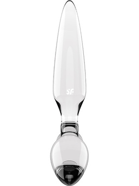 Satisfyer: Triple Crystal 2, Glass Dildo, transparent