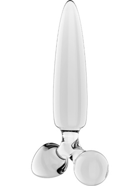 Satisfyer: Triple Crystal 1, Glass Dildo, transparent