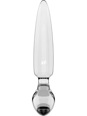 Satisfyer: Triple Crystal 1, Glass Dildo, transparent