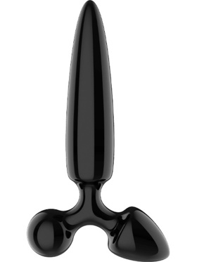 Satisfyer: Triple Crystal 1, Glass Dildo, black