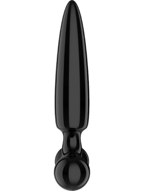 Satisfyer: Triple Crystal 1, Glass Dildo, black