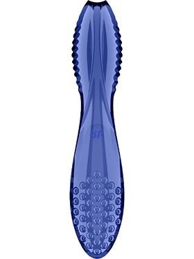 Satisfyer: Dazzling Crystal 2, Glass Dildo, blue
