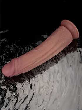 LoveToy: Vibrating Dual Density Power Cock, 27 cm