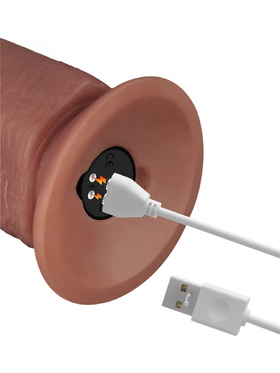 LoveToy: Vibrating Dual Density Power Cock, 27 cm