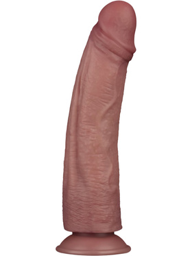 LoveToy: Vibrating Dual Density Power Cock, 27 cm