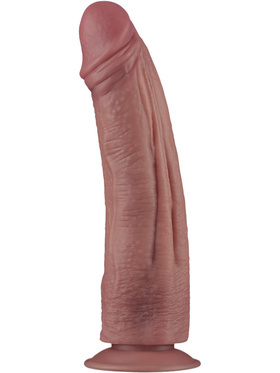 LoveToy: Vibrating Dual Density Power Cock, 27 cm