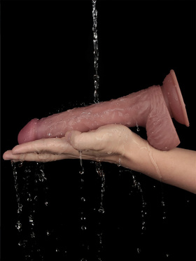 LoveToy: Vibrating Dual Density Power Cock, 23 cm