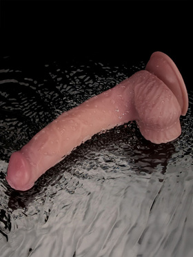 LoveToy: Vibrating Dual Density Power Cock, 23 cm