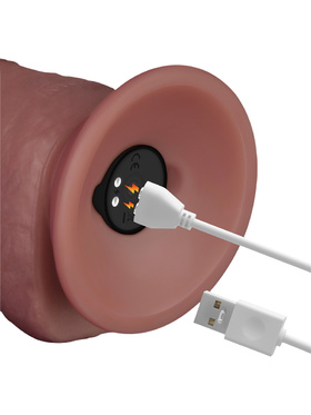 LoveToy: Vibrating Dual Density Power Cock, 21.5 cm