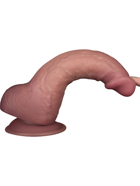LoveToy: Vibrating Dual Density Power Cock, 21.5 cm