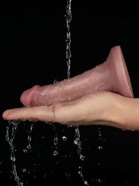 LoveToy: Vibrating Dual Density Power Cock, 16 cm