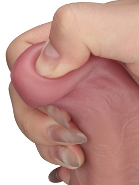 LoveToy: Vibrating Dual Density Power Cock, 16 cm