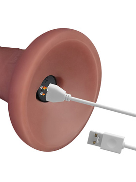 LoveToy: Vibrating Dual Density Power Cock, 16 cm