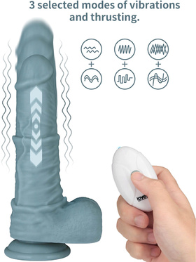 LoveToy: Dual-Layered Thrusting Realistic Cock, 27.5 cm
