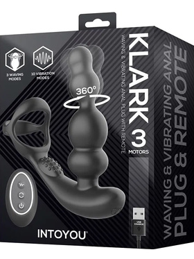 IntoYou: Klark, Waving & Vibrating Anal Plug with remote