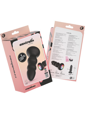 Crushious: Australis, Vibrating and Thrusting Anal Plug with RGB LED