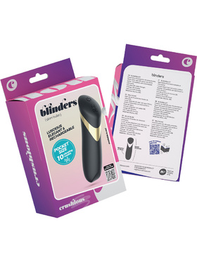 Crushious: Blinders, Rechargeable Vibrating Bullet, black