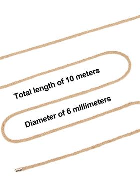 LoveToy: Rebellio Reign, Rustic Hemp Bondage Rope, 10m 