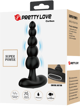  Pretty Love: Corban, Vibrating Anal Beads