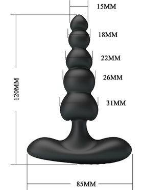  Pretty Love: Corban, Vibrating Anal Beads