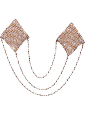 Cottelli Accessories: Nipple Stickers Square, gold