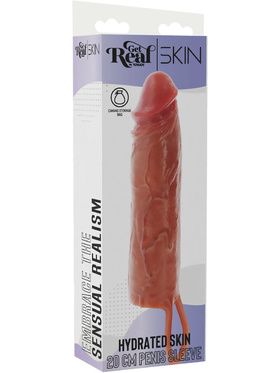Toy Joy: Hydrated Skin Penis Silicone Sleeve, 20 cm