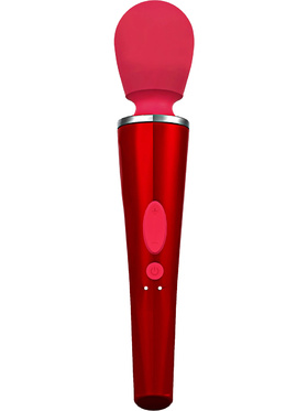 Caresse: Compact Wand Massager, red
