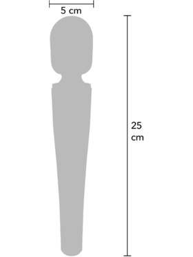 Caresse: Compact Wand Massager, black