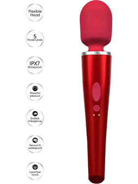 Caresse: Pro Wand Massager, red