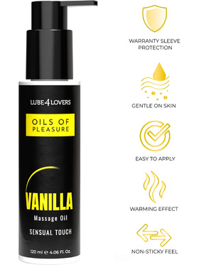Lube4Lovers: Oils Of Pleasure, Vanilla Massage Oil, 120 ml