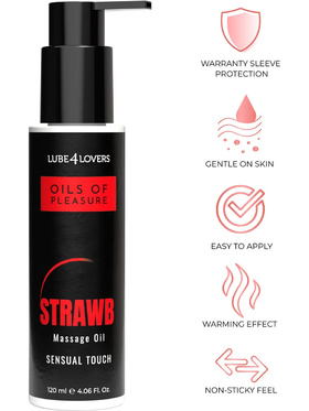 Lube4Lovers: Oils Of Pleasure, Strawberry Massage Oil, 120 ml