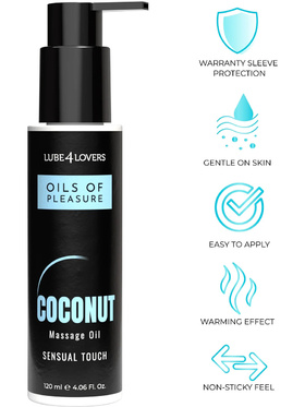 Lube4Lovers: Oils Of Pleasure, Coconut Massage Oil, 120 ml