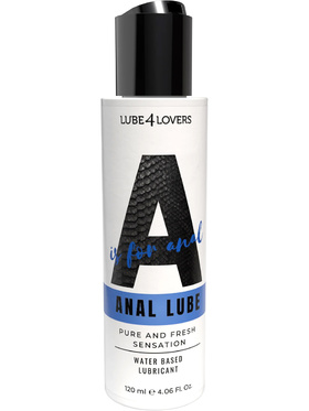 Lube4Lovers: Anal Lube, Water Based Lubricant, 120 ml