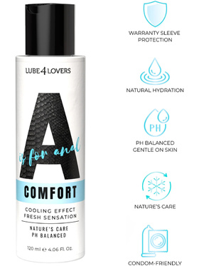 Lube4Lovers: Anal Comfort, Cooling Lubricant, 120 ml