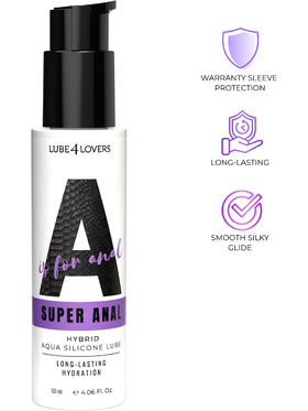Lube4Lovers: Super Anal, Hybrid Lubricant, 120 ml