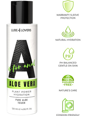 Lube4Lovers: Anal Aloe Vera, Hydration Lubricant, 120 ml