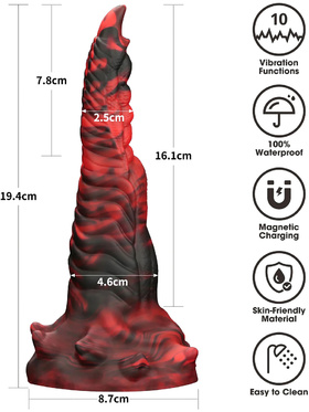 LoveToy: Savage Charm Monster Dildo, 19 cm