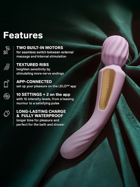 LELO: Switch, Double-Ended Wand Vibrator, pink
