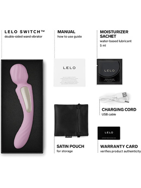 LELO: Switch, Double-Ended Wand Vibrator, pink