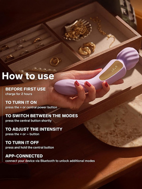 LELO: Switch, Double-Ended Wand Vibrator, pink
