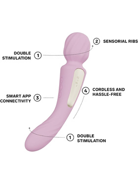 LELO: Switch, Double-Ended Wand Vibrator, pink