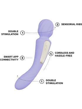 LELO: Switch, Double-Ended Wand Vibrator, purple