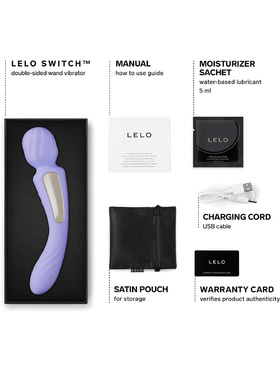 LELO: Switch, Double-Ended Wand Vibrator, purple