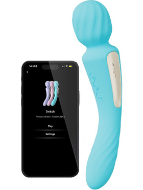 LELO: Switch, Double-Ended Wand Vibrator, turquoise