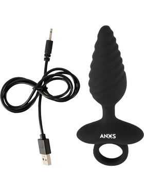 Anos: Twisted Butt Plug with Vibration