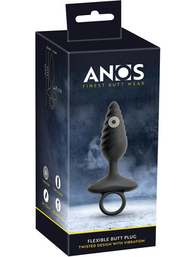 Anos: Twisted Butt Plug with Vibration