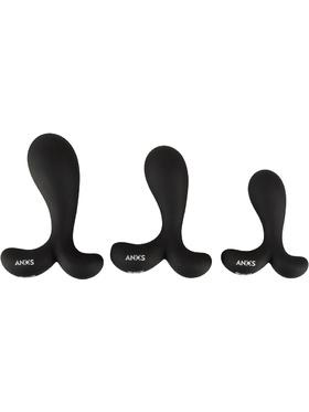 Anos: Butt Plug Training Set with Curved Tips