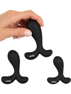 Anos: Butt Plug Training Set with Curved Tips